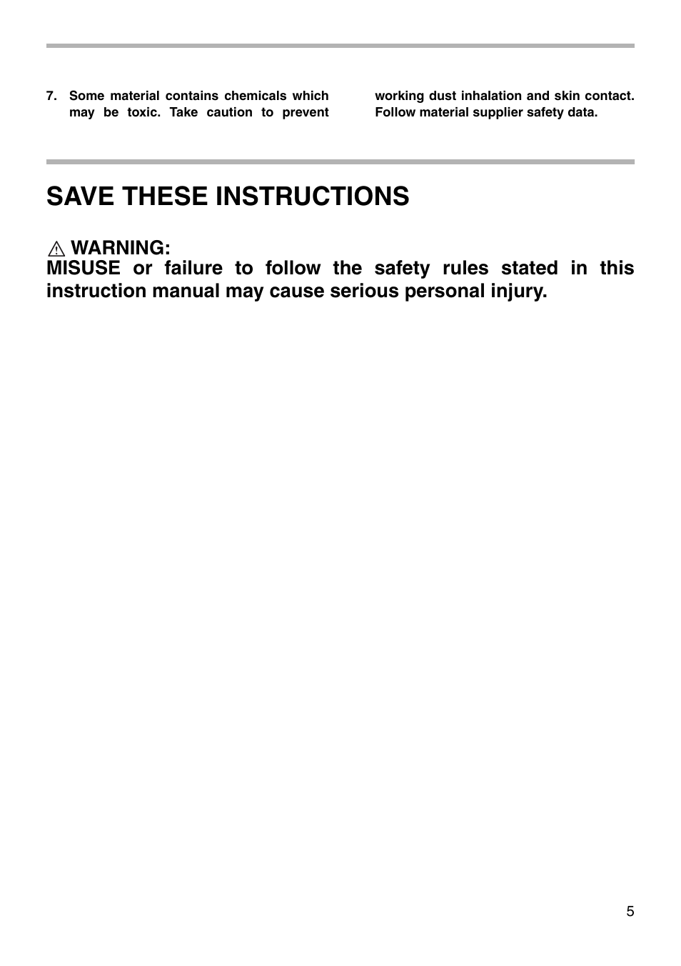 Save these instructions | Makita MODEL HP1501 User Manual | Page 5 / 16