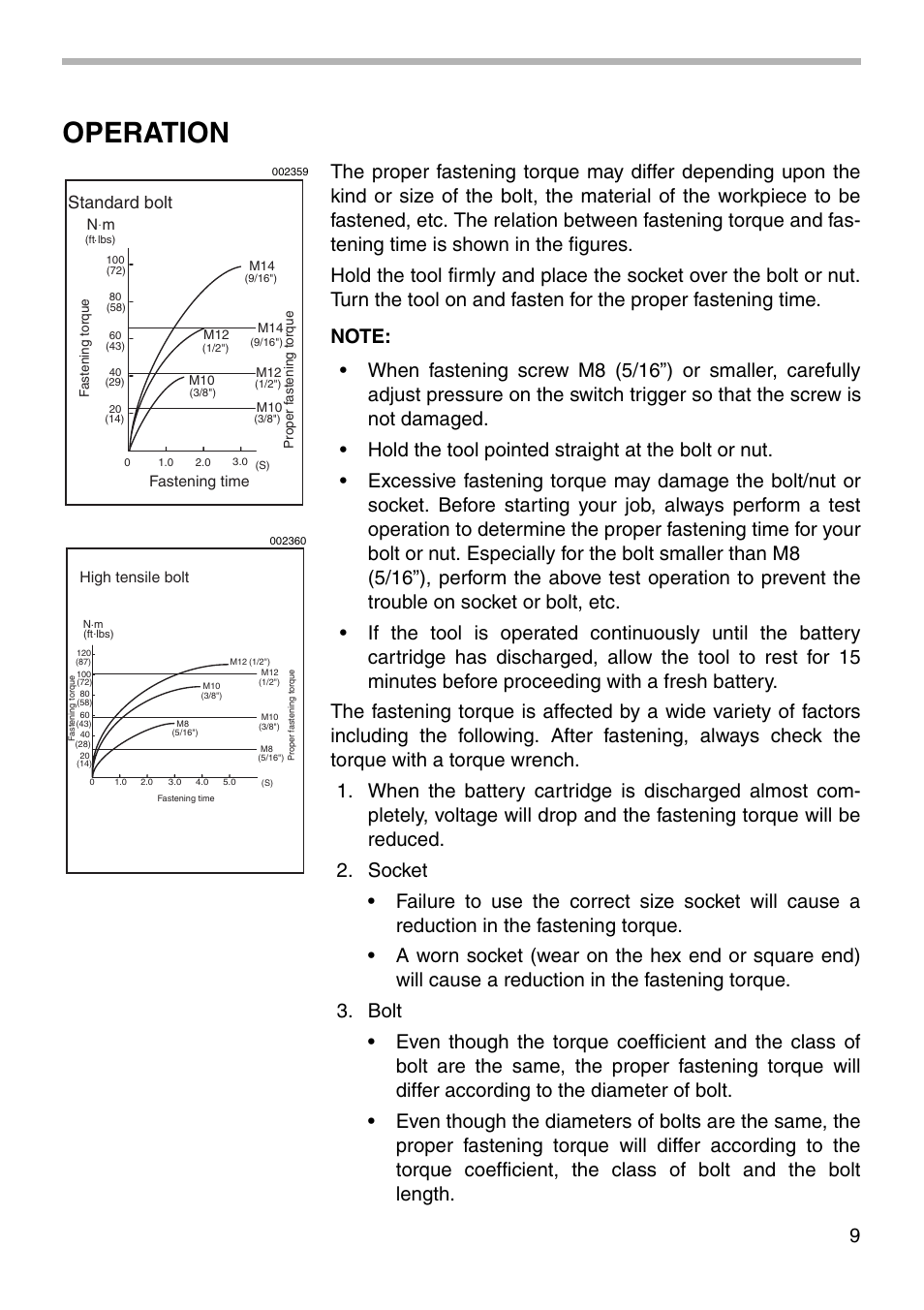 Operation, Standard bolt | Makita 6918D User Manual | Page 9 / 16