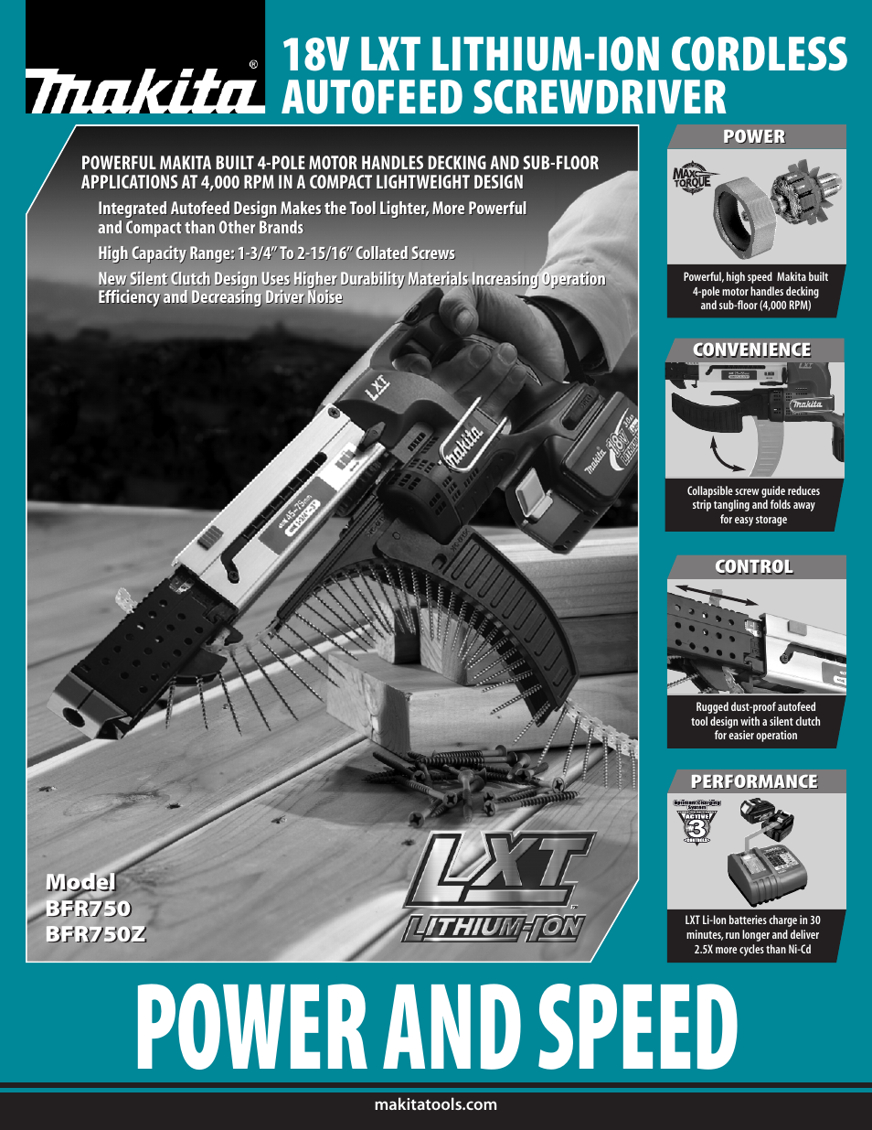 Makita BFR750Z User Manual | 2 pages