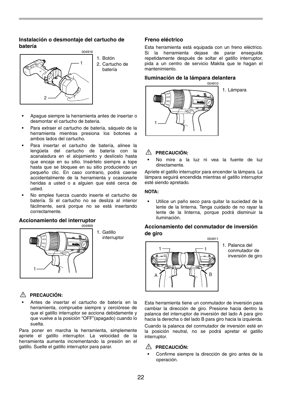 Makita 6980FD User Manual | Page 22 / 28