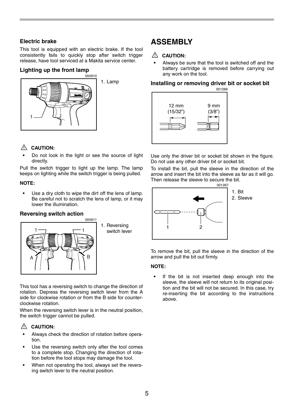 Assembly | Makita 6980FD User Manual | Page 5 / 28