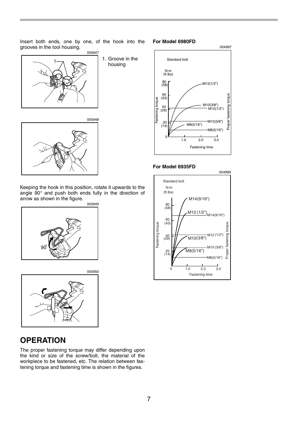 Operation | Makita 6980FD User Manual | Page 7 / 28