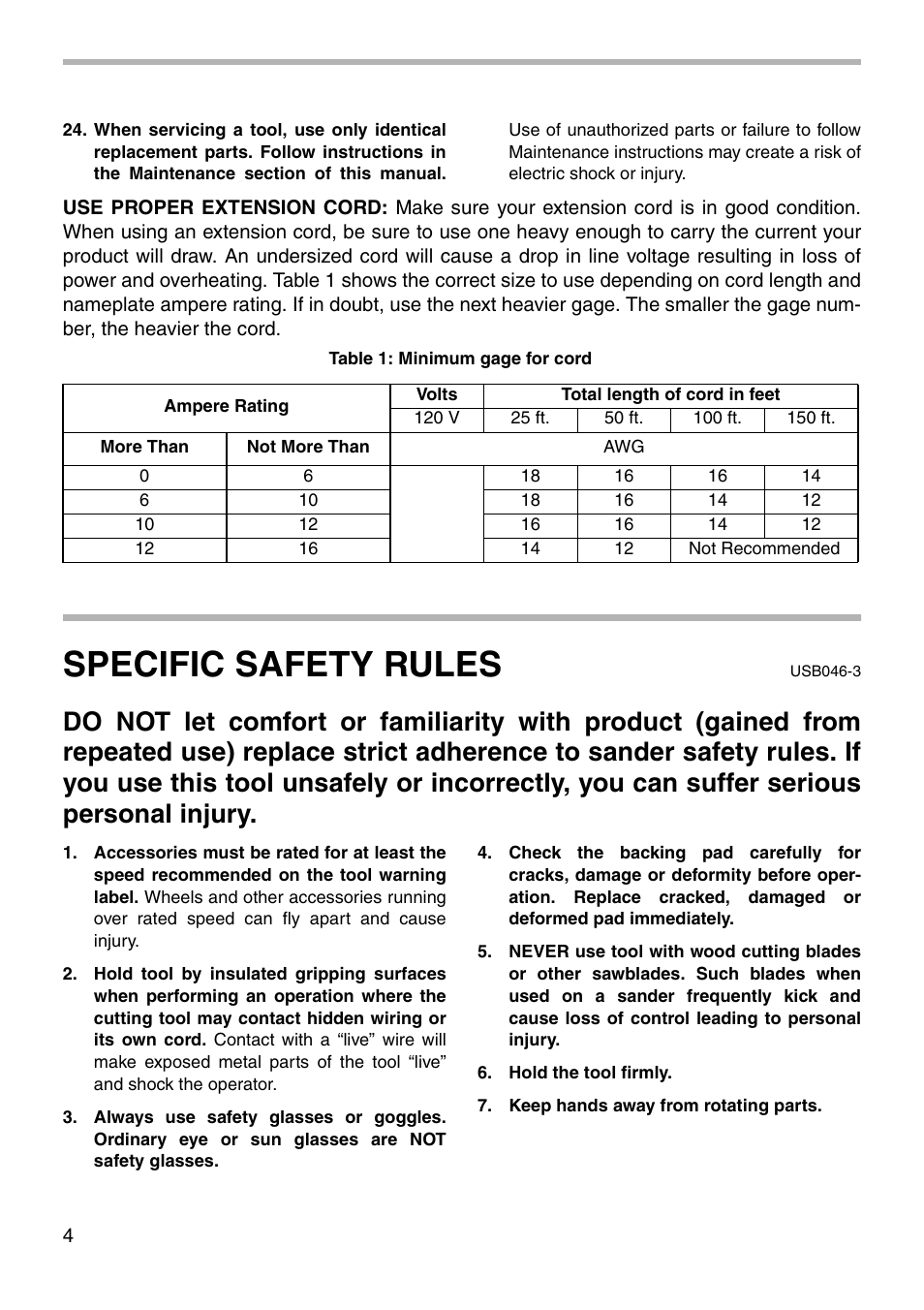 Specific safety rules | Makita GV5000 User Manual | Page 4 / 12