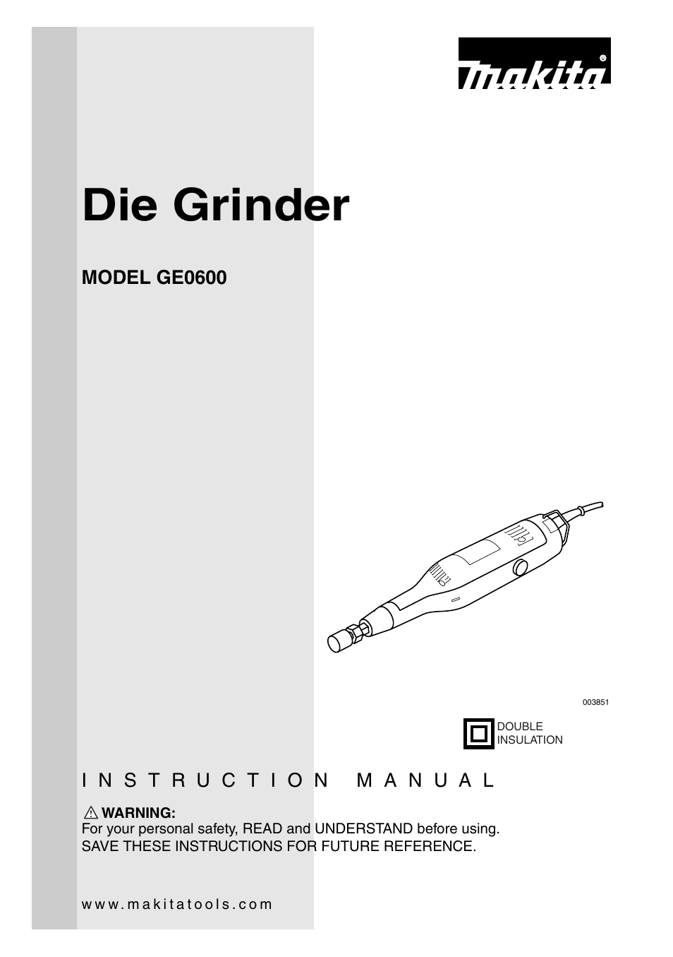 Makita GE0600 User Manual | 12 pages