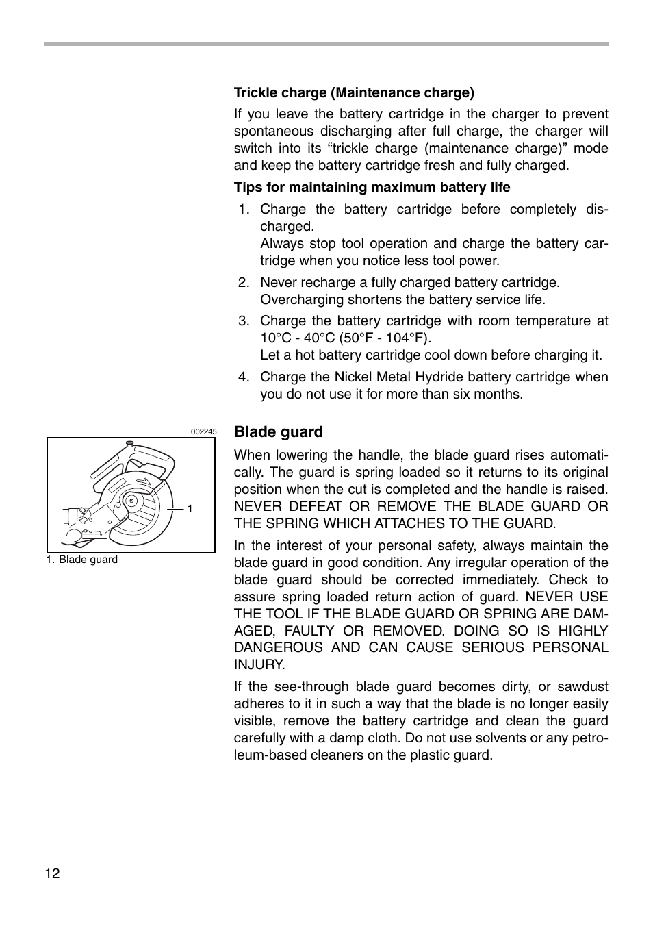 Makita BLS712 User Manual | Page 12 / 36