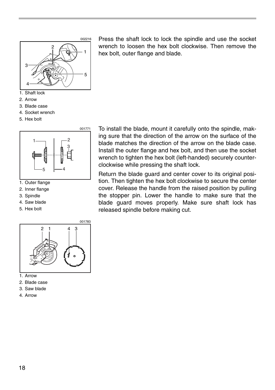 Makita BLS712 User Manual | Page 18 / 36
