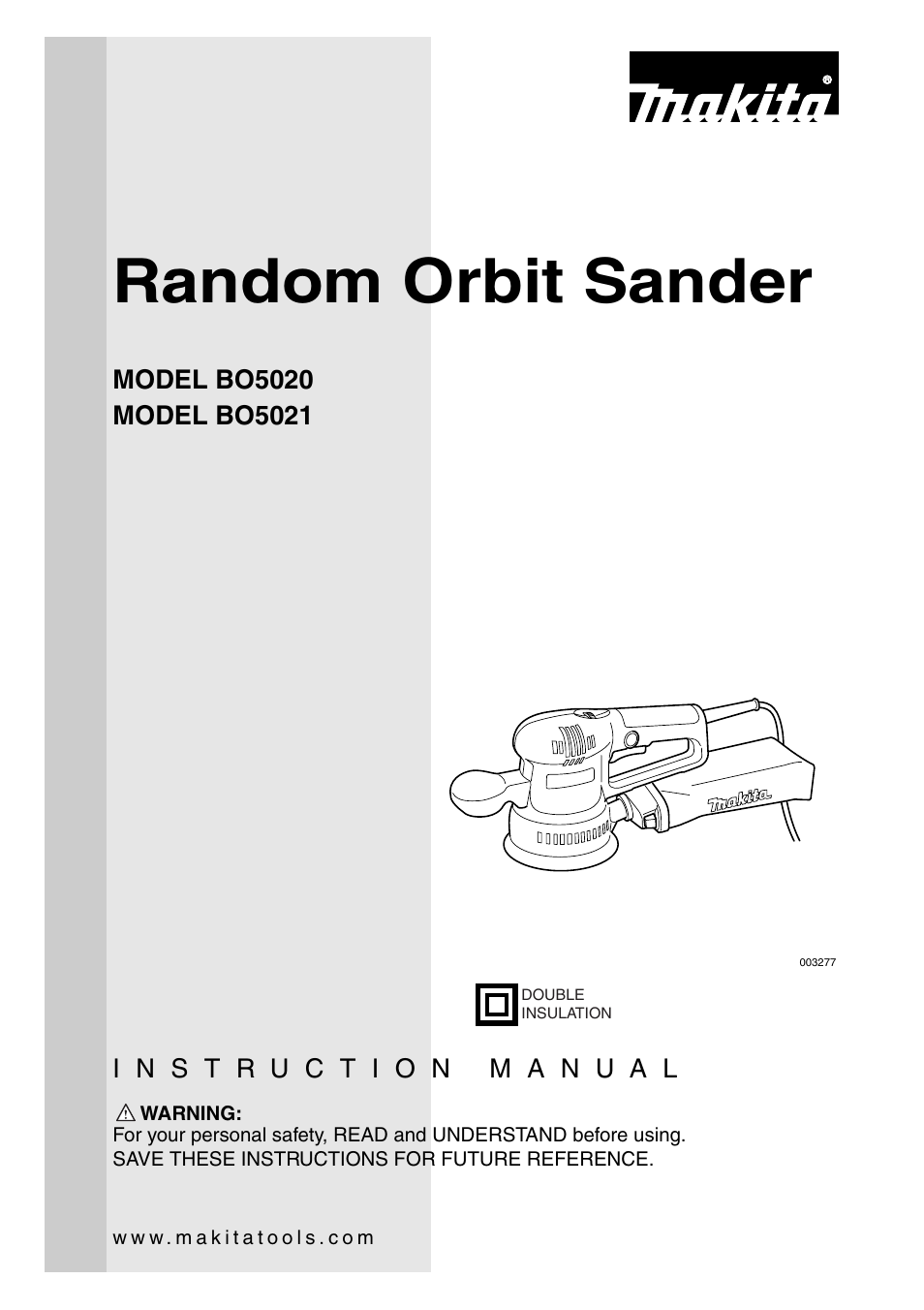 Makita BO5020 User Manual | 16 pages