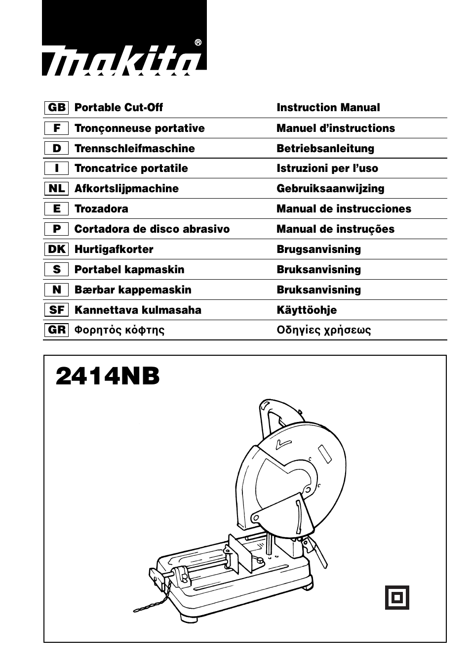 Makita 2414NB User Manual | 48 pages