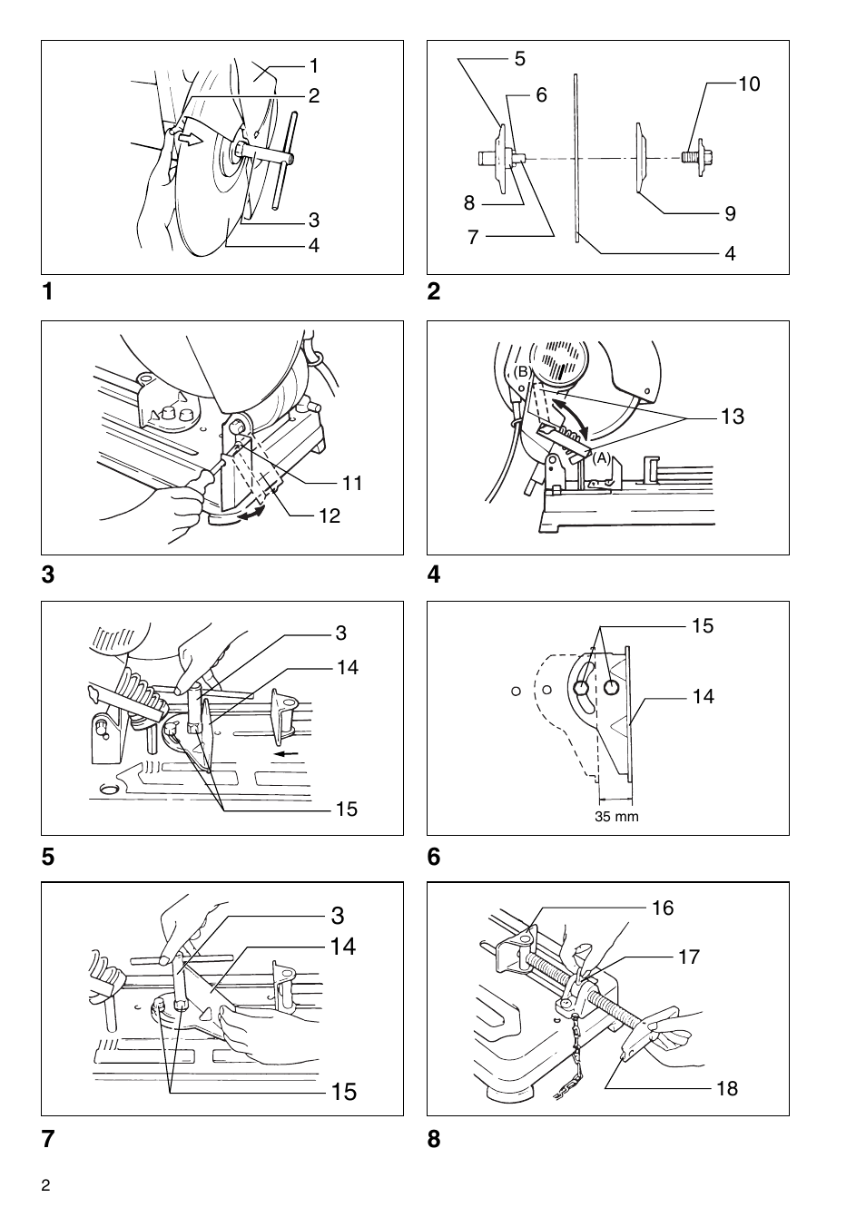 Makita 2414NB User Manual | Page 2 / 48