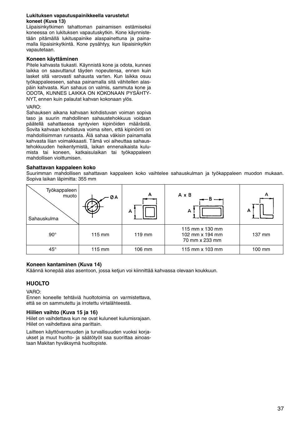 Makita 2414NB User Manual | Page 37 / 48