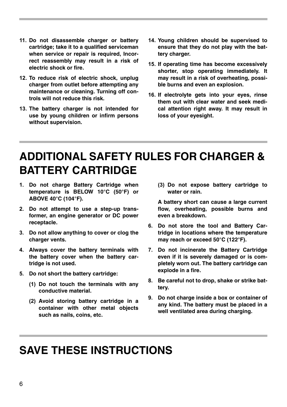 Save these instructions | Makita 6990D User Manual | Page 6 / 20