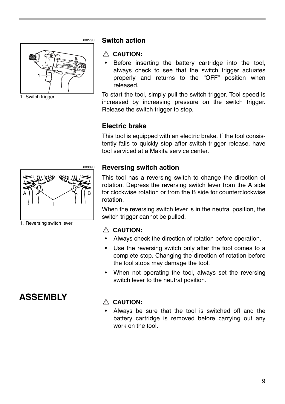 Assembly | Makita 6990D User Manual | Page 9 / 20