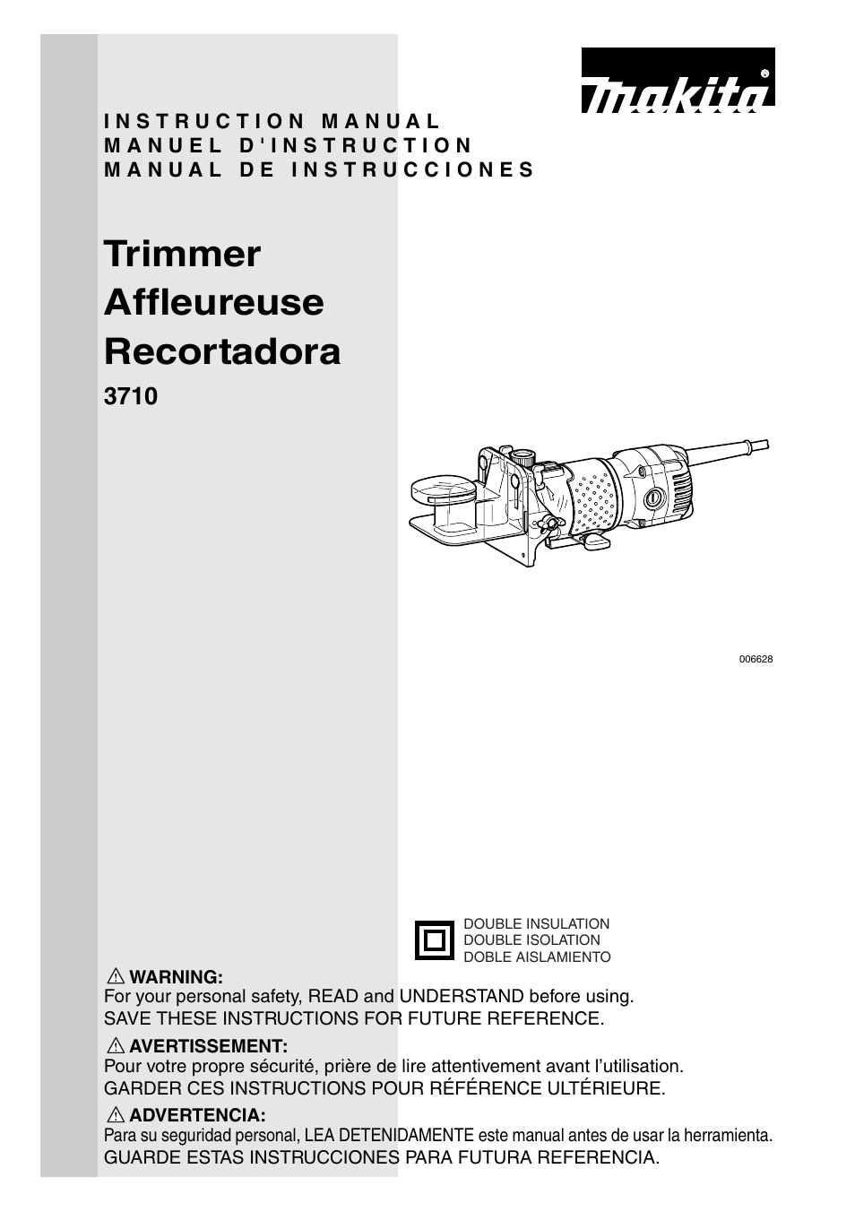 Makita 3710 User Manual | 28 pages
