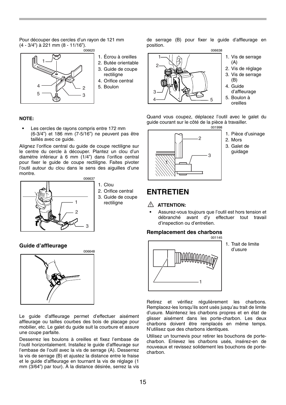 Entretien | Makita 3710 User Manual | Page 15 / 28