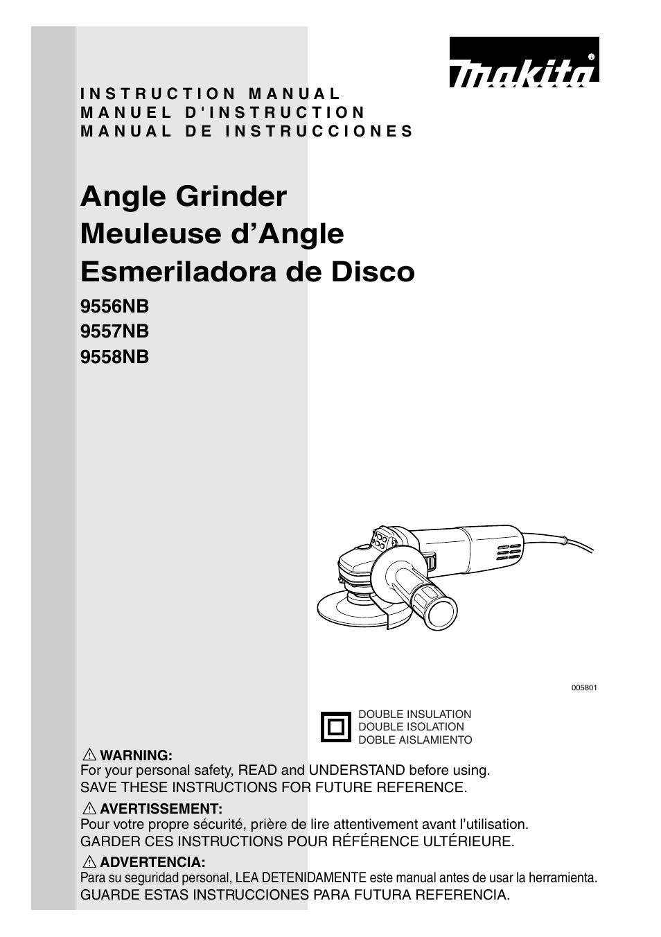 Makita 9556NB User Manual | 32 pages