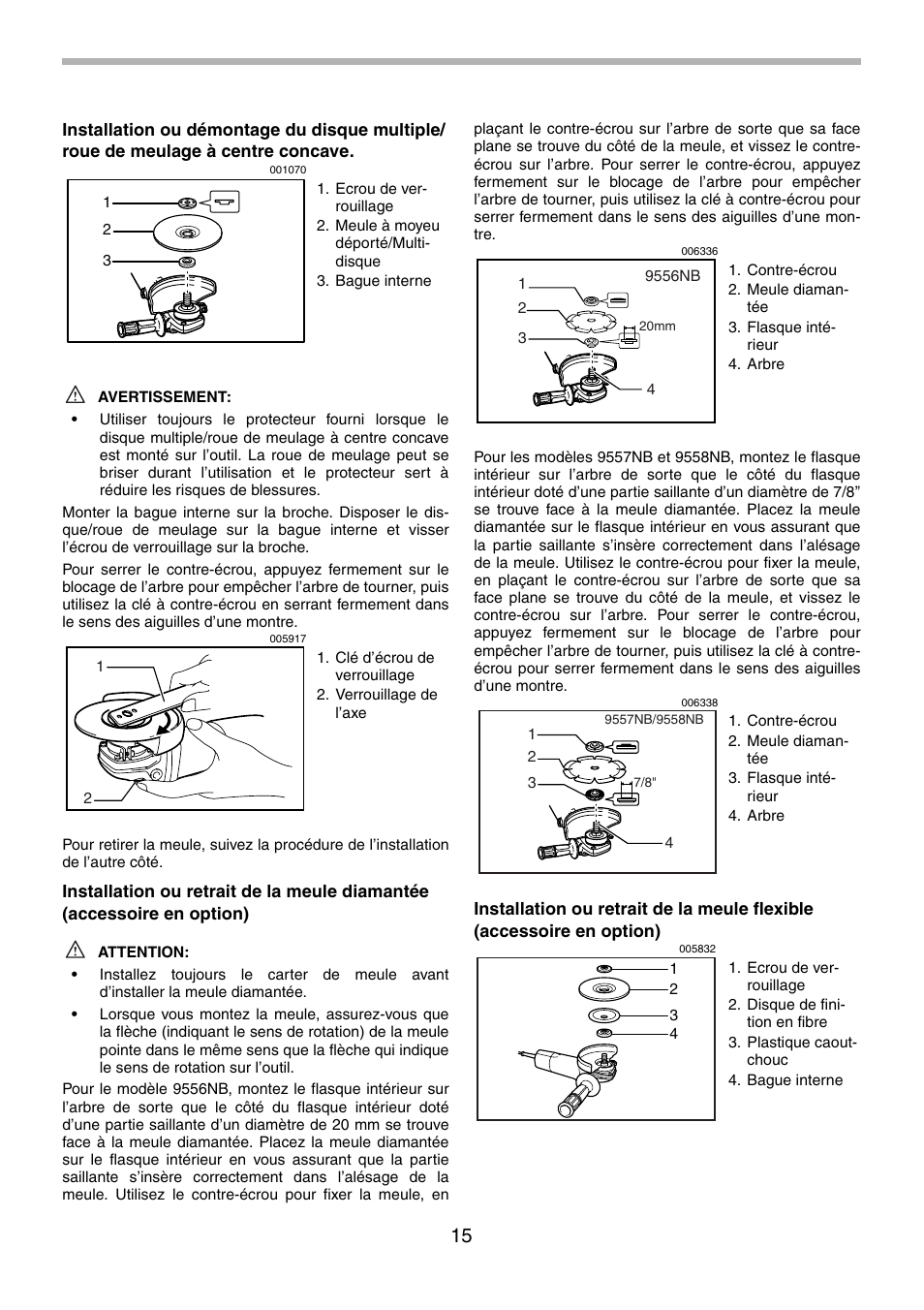 Makita 9556NB User Manual | Page 15 / 32