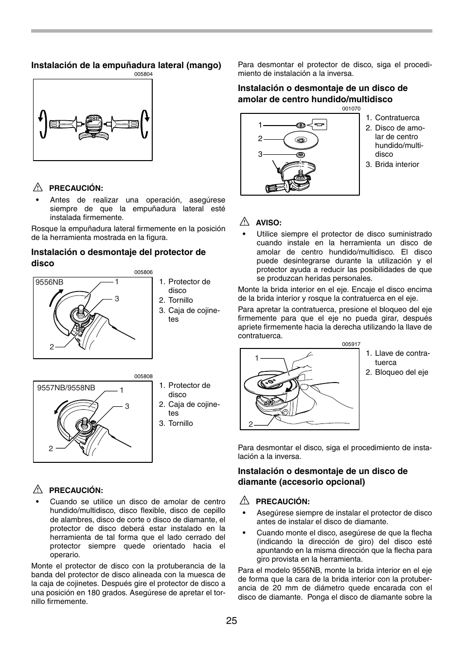 Makita 9556NB User Manual | Page 25 / 32
