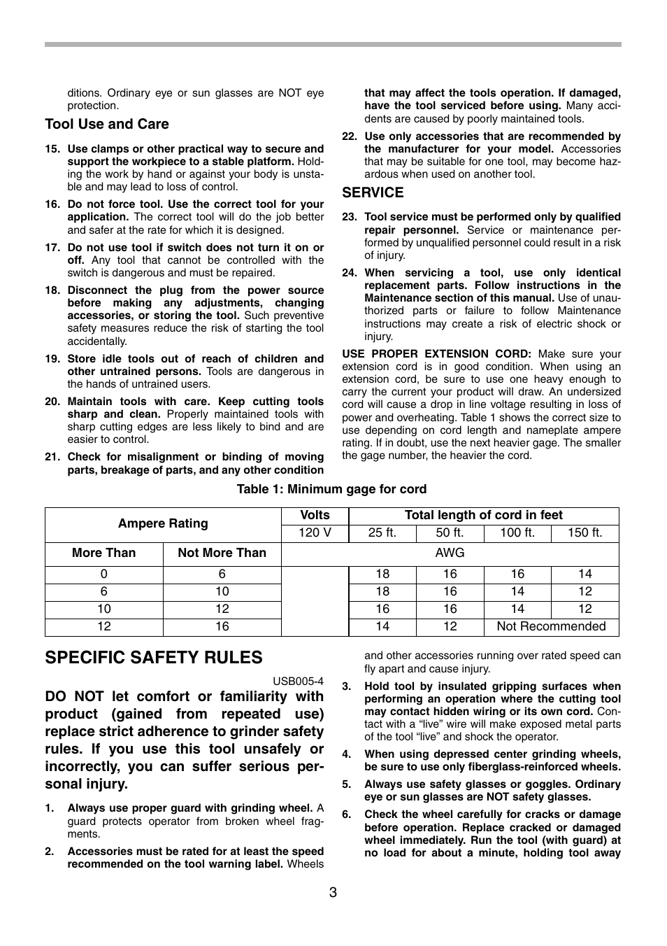 Specific safety rules | Makita 9556NB User Manual | Page 3 / 32