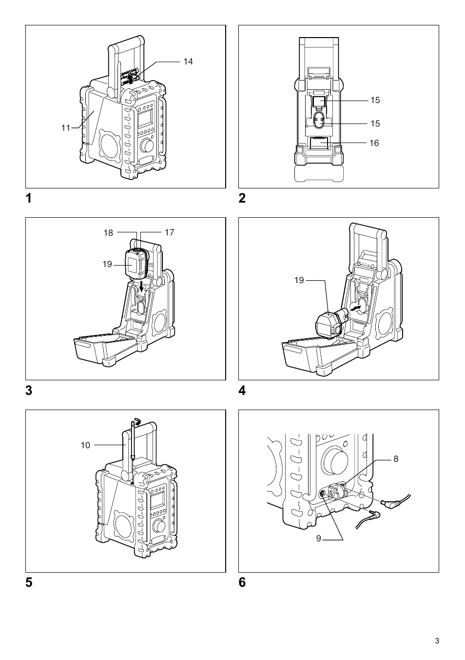 Makita BMR100 User Manual | Page 3 / 20