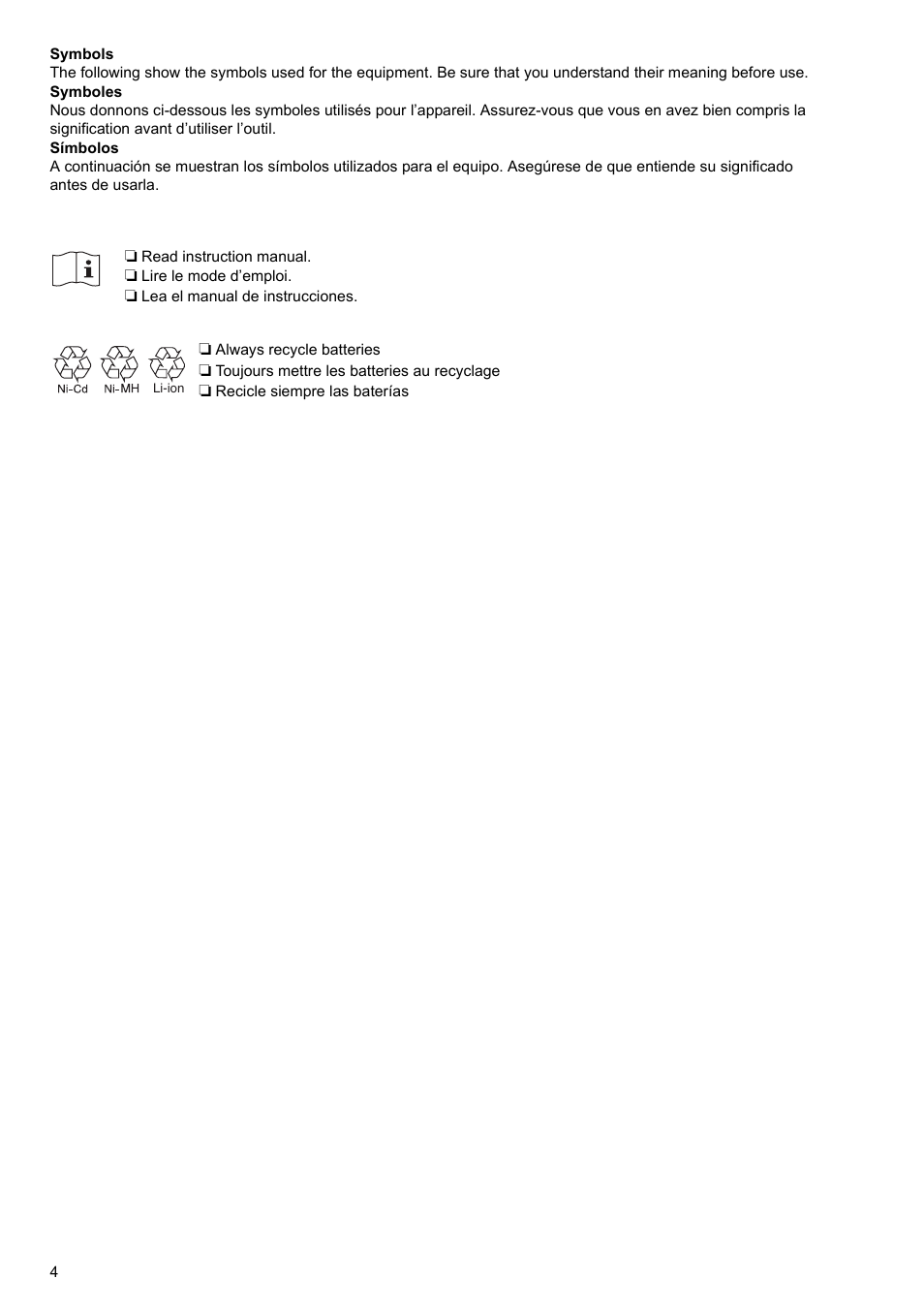 Makita BMR100 User Manual | Page 4 / 20