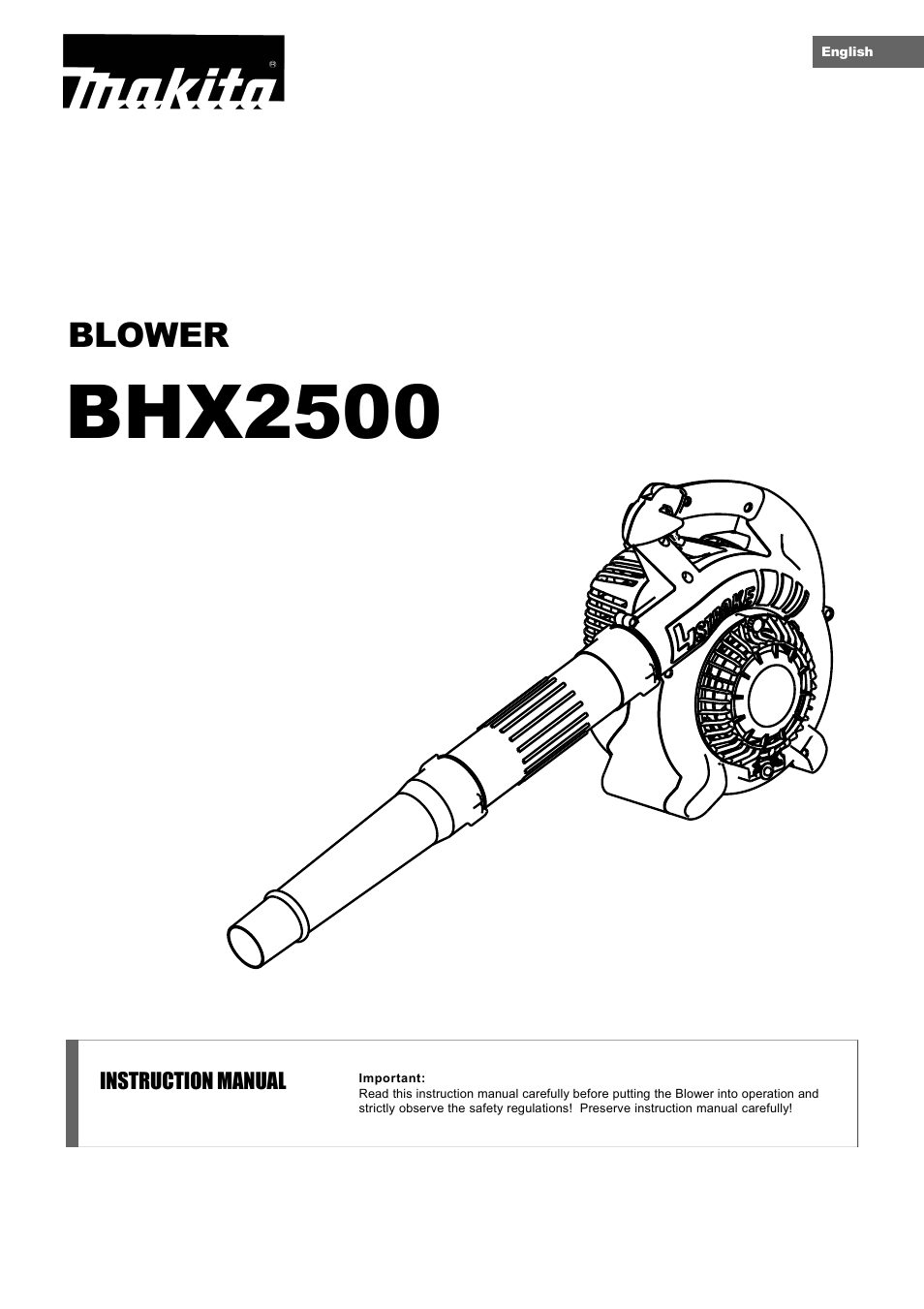Makita BHX2500 User Manual | 28 pages