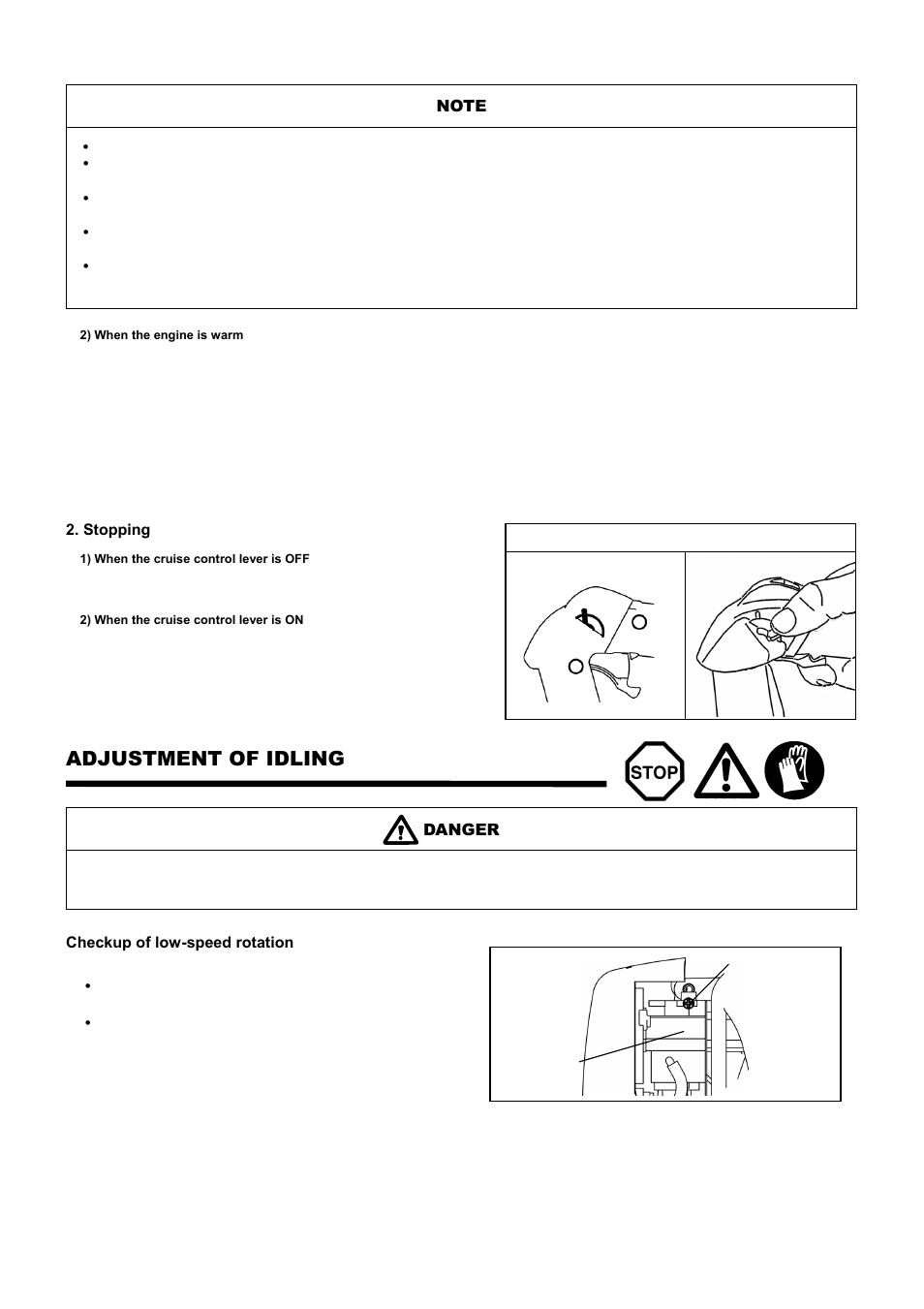 Adjustment of idling | Makita BHX2500 User Manual | Page 12 / 28