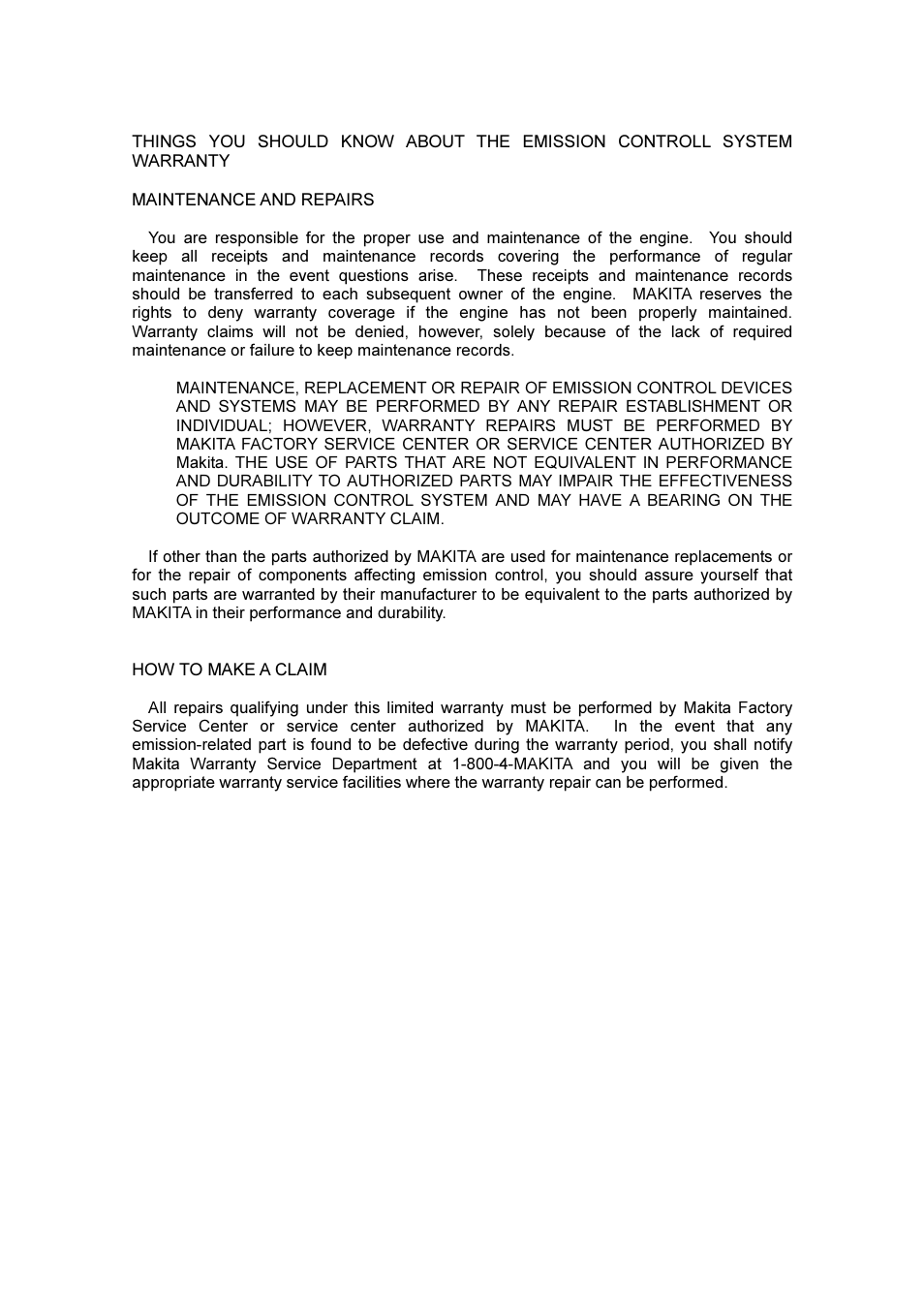 Makita BHX2500 User Manual | Page 26 / 28