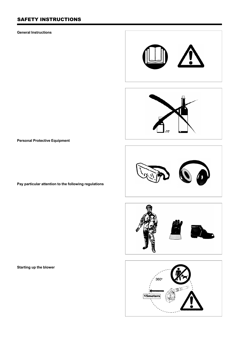 Safety instructions | Makita BHX2500 User Manual | Page 3 / 28