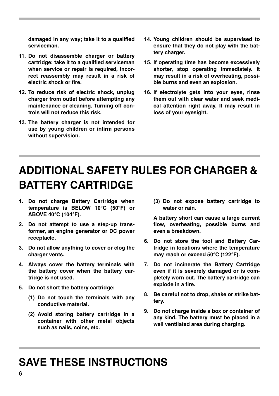 Save these instructions | Makita 6503D User Manual | Page 6 / 16