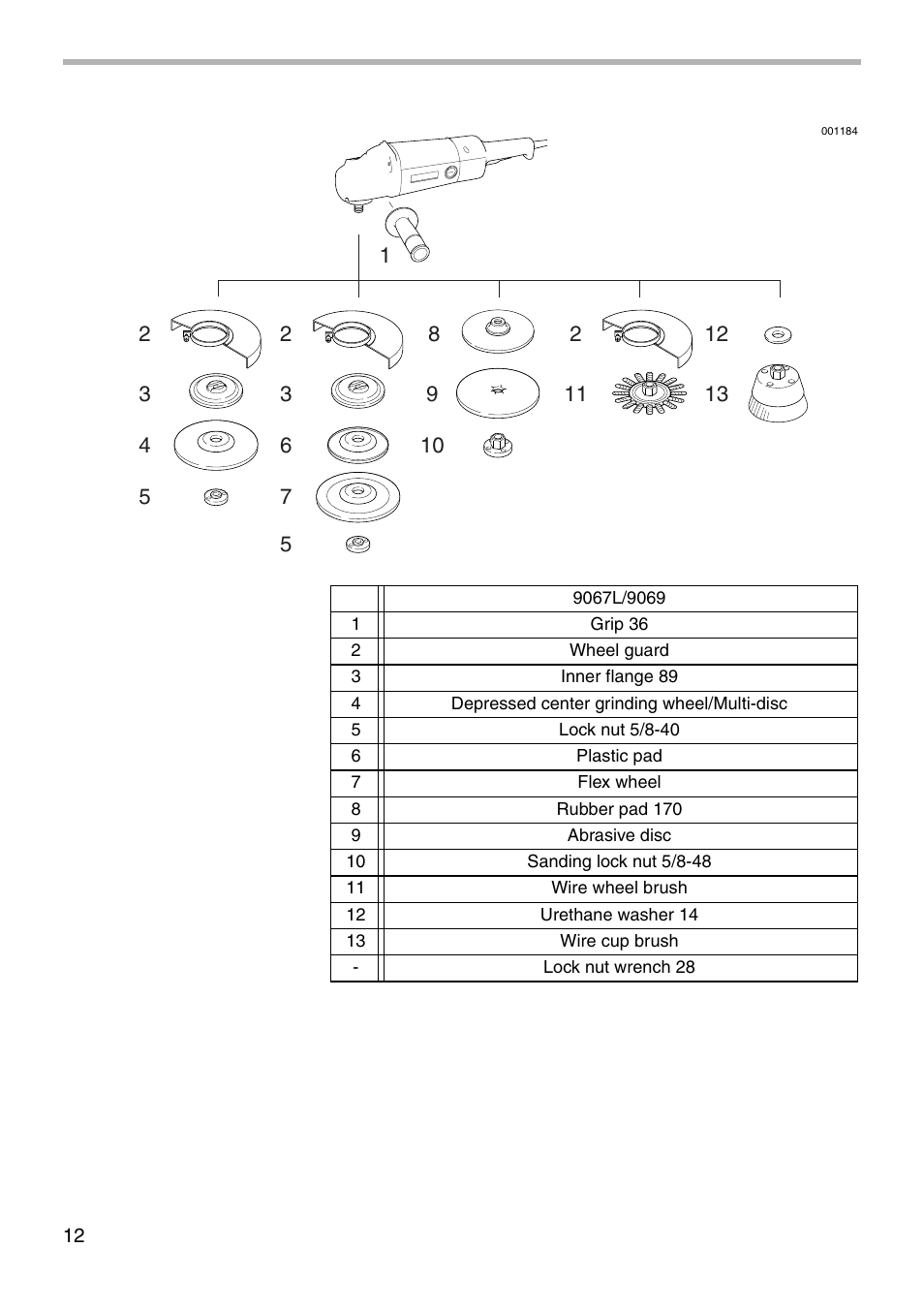 Makita 9067L User Manual | Page 12 / 16