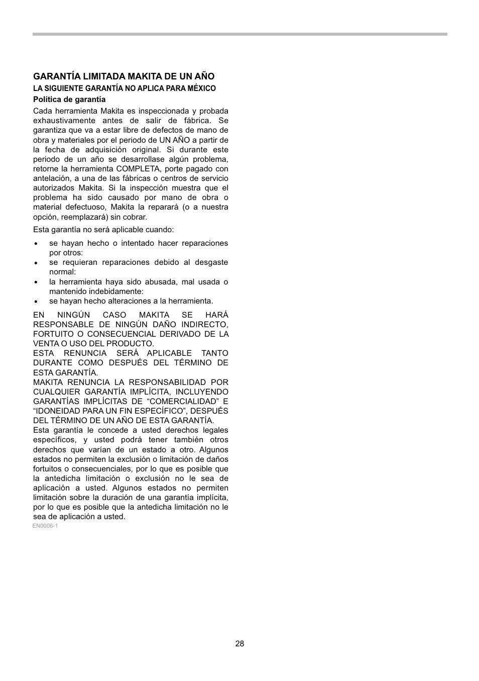 Makita BHP442 User Manual | Page 28 / 32
