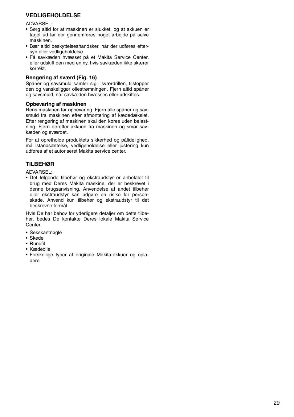 Makita UC120D User Manual | Page 29 / 48