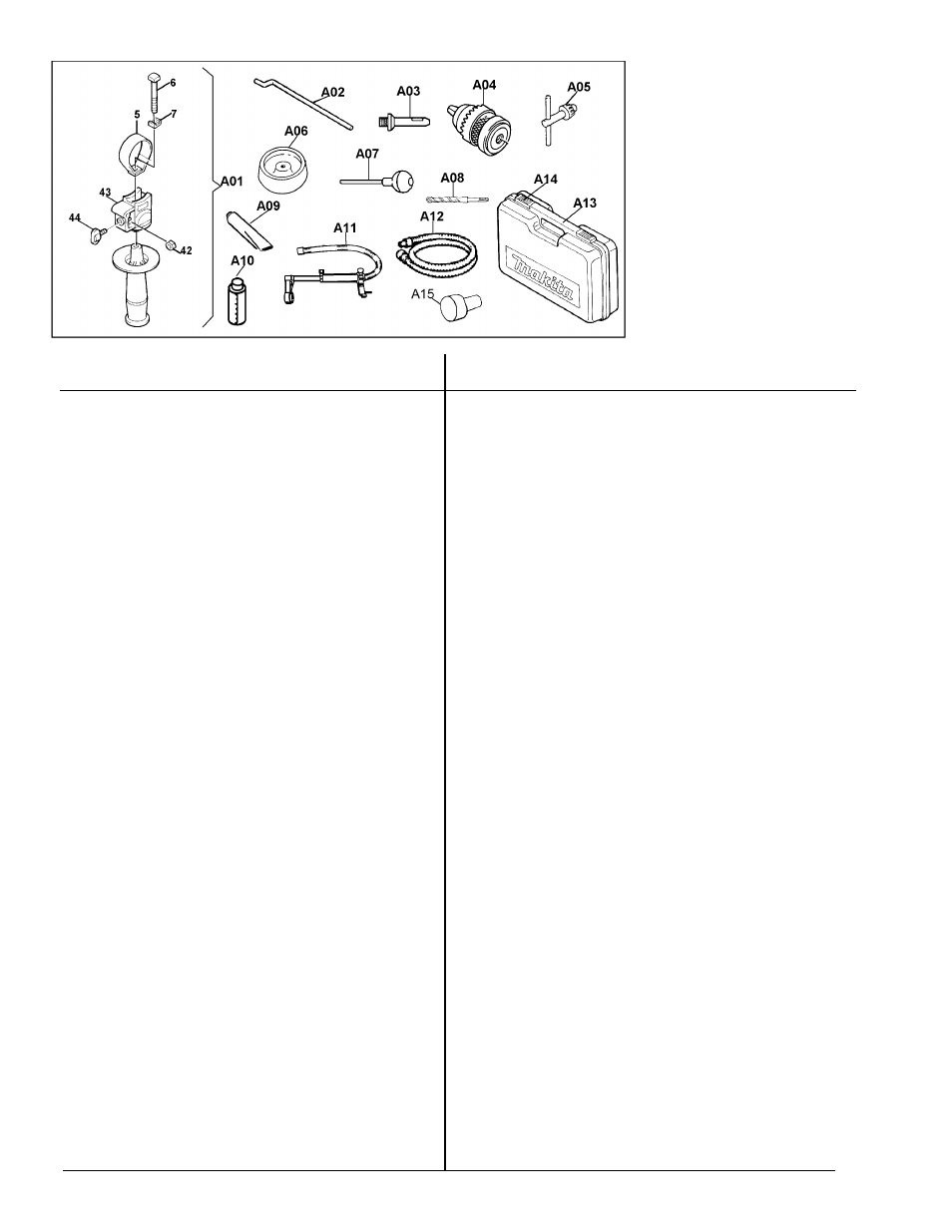 Makita HR2410 User Manual | Page 2 / 5