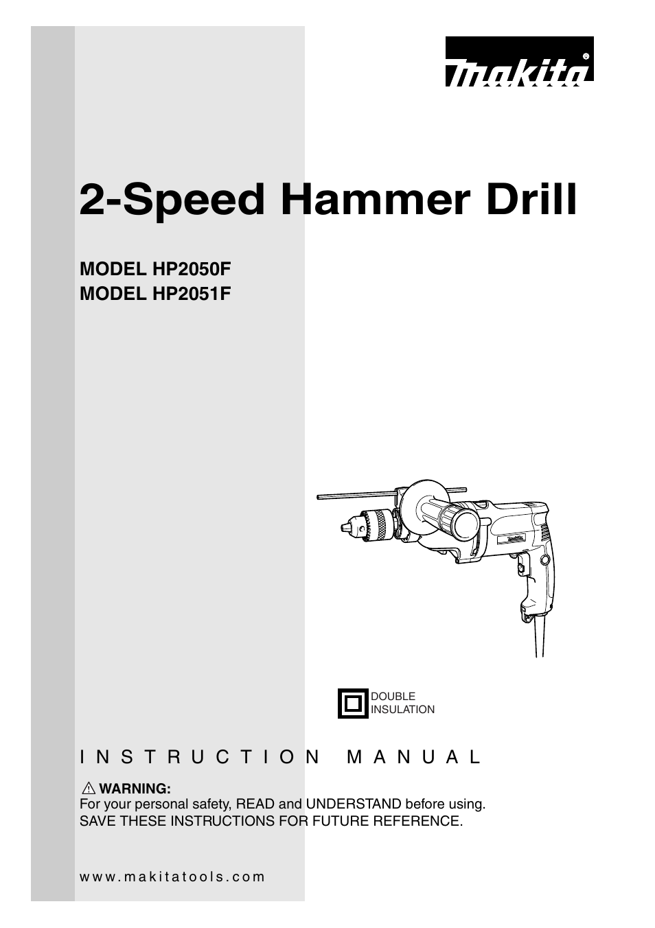 Makita HP2050F User Manual | 16 pages