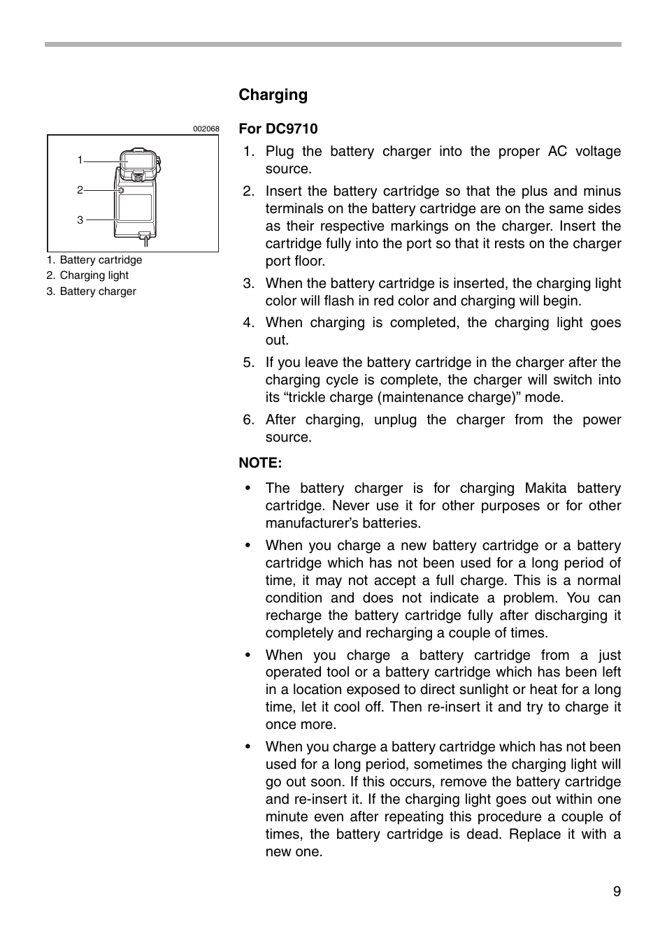 Makita DA302D User Manual | Page 9 / 20