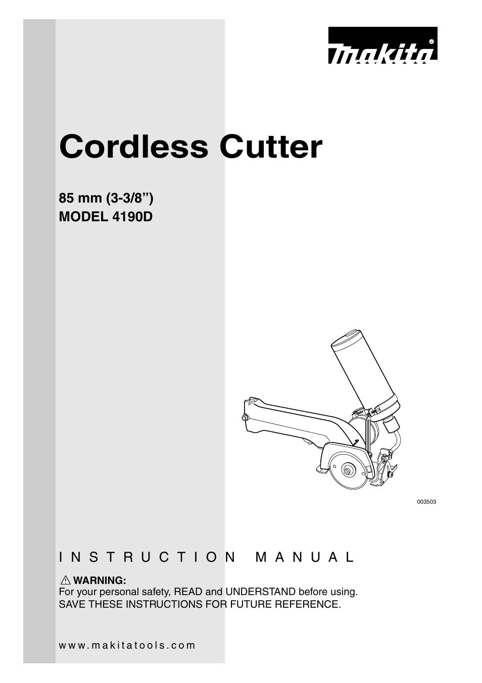 Makita 4190D User Manual | 20 pages