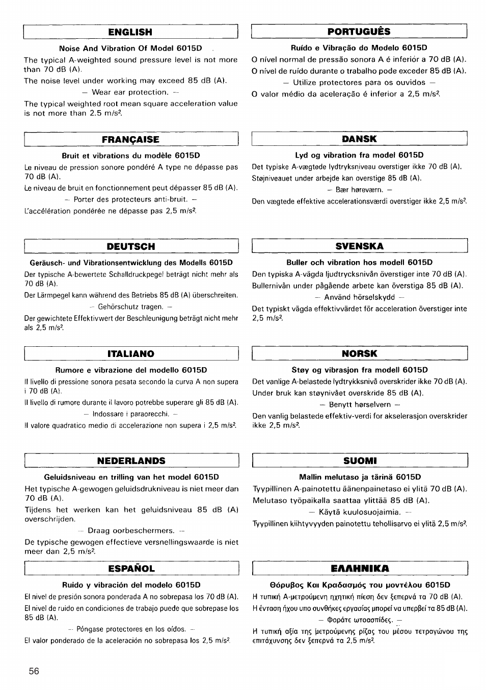 Makita 6015DWE User Manual | Page 56 / 60