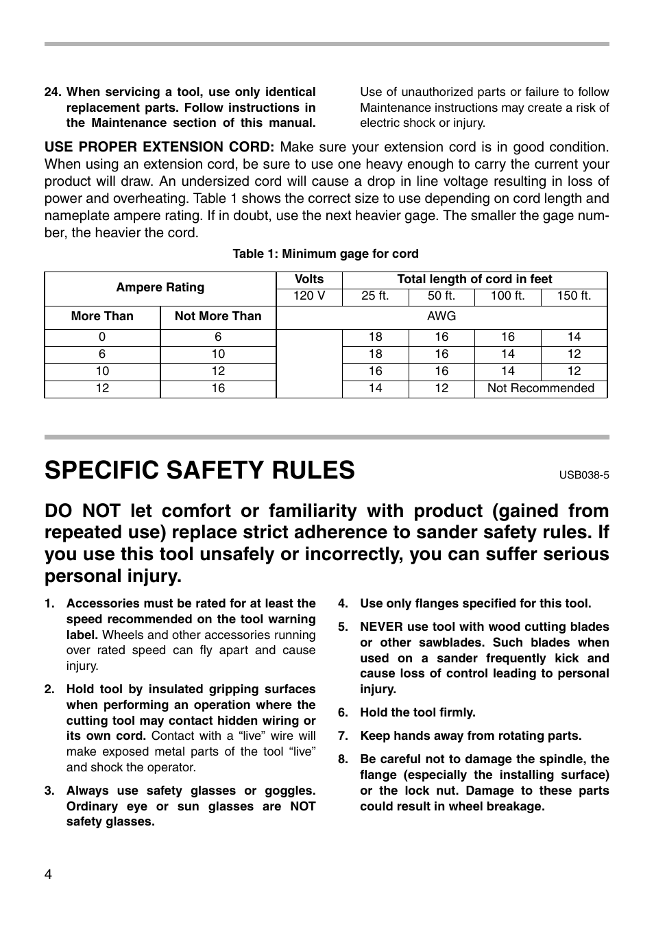 Specific safety rules | Makita 9060L User Manual | Page 4 / 16
