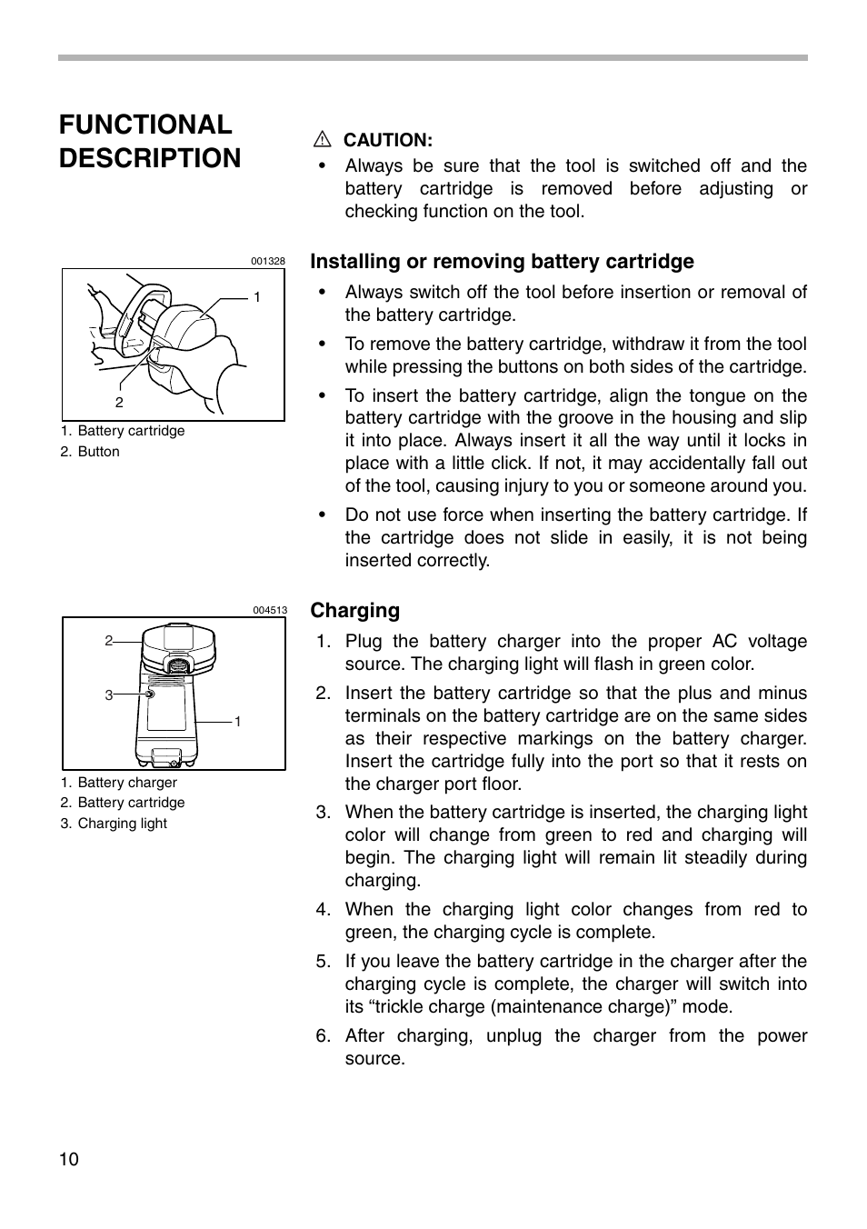 Functional description | Makita 5621D User Manual | Page 10 / 24