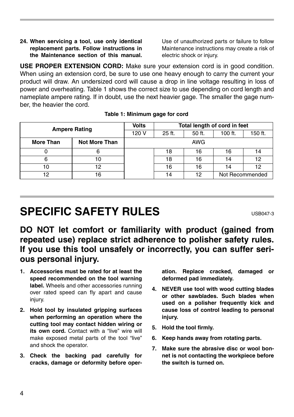 Specific safety rules | Makita 9207SPB User Manual | Page 4 / 16