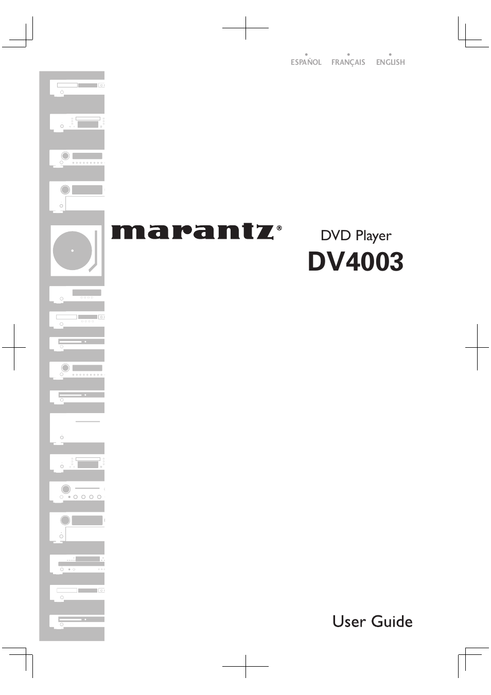 Marantz Dv4003 User Manual | 54 pages