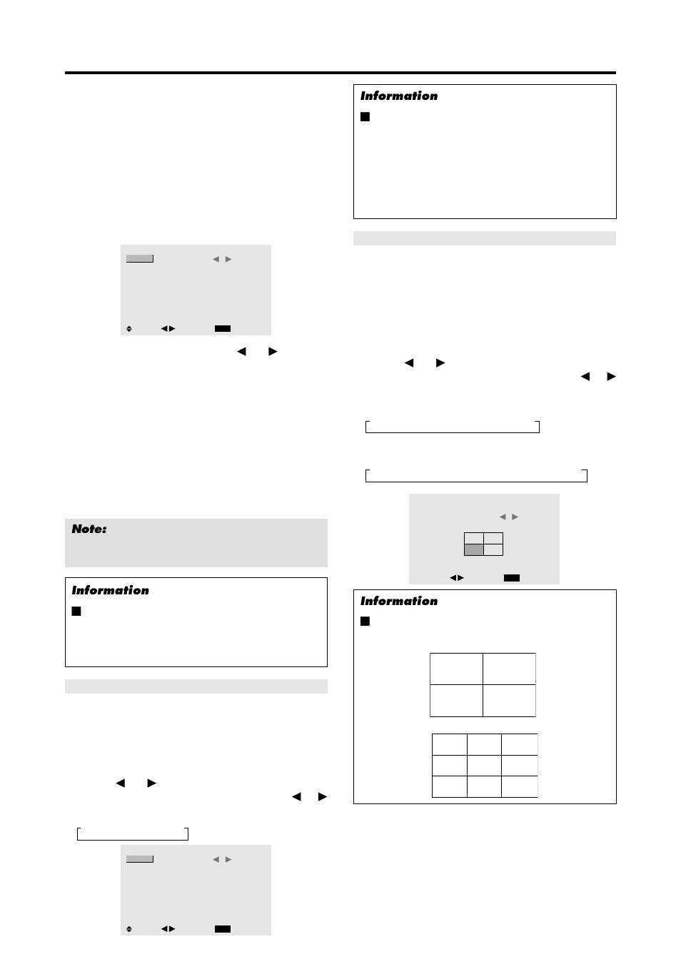 Set the video wall using, Button is pressed, Button is pressed: • 4 screens | 9 screens | Marantz PD4220V User Manual | Page 43 / 60