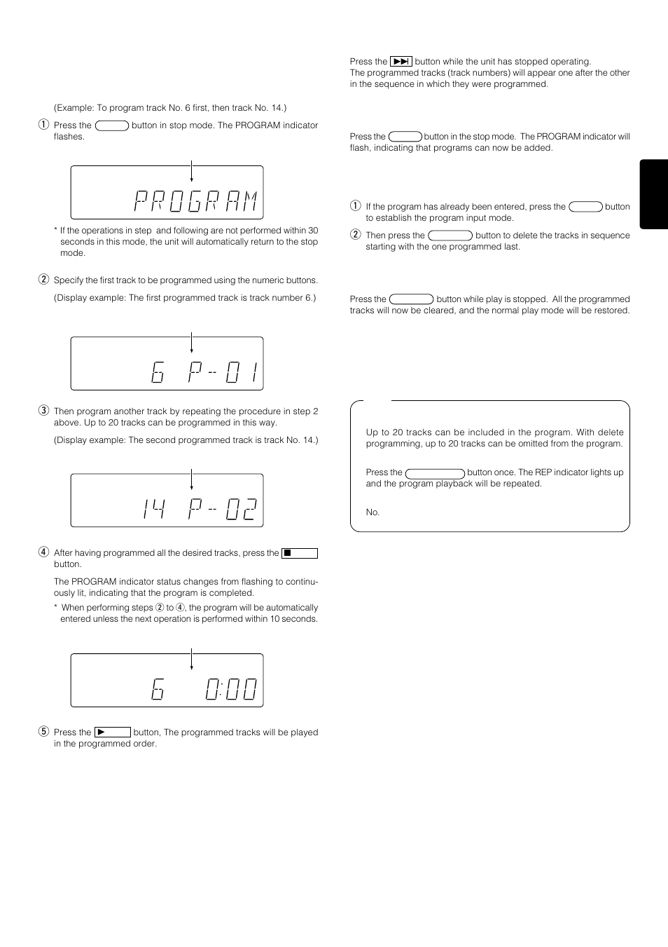 Program play | Marantz SA-14 User Manual | Page 13 / 18