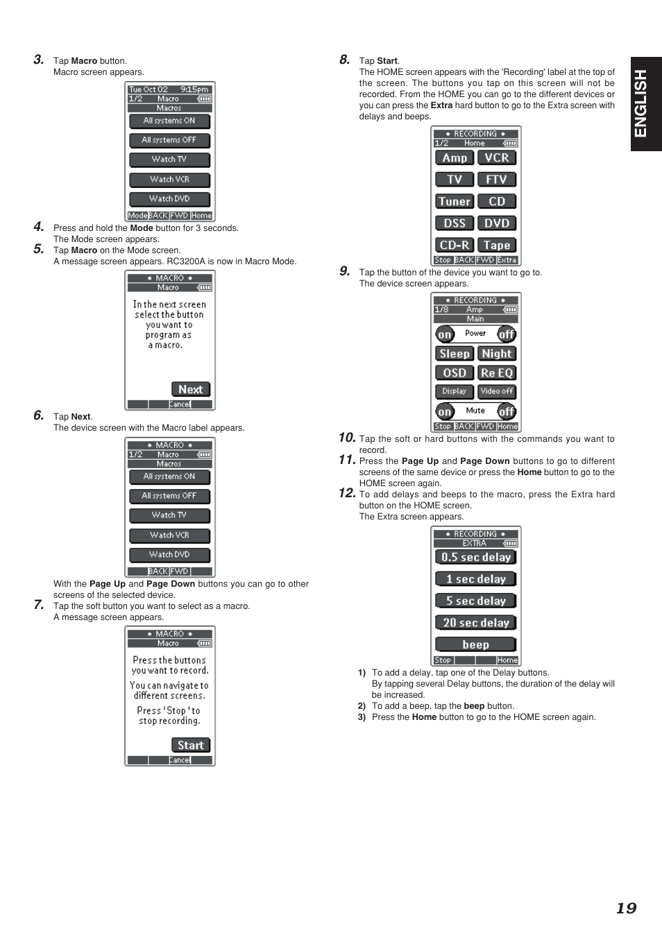 19 english | Marantz SR9200 User Manual | Page 23 / 53