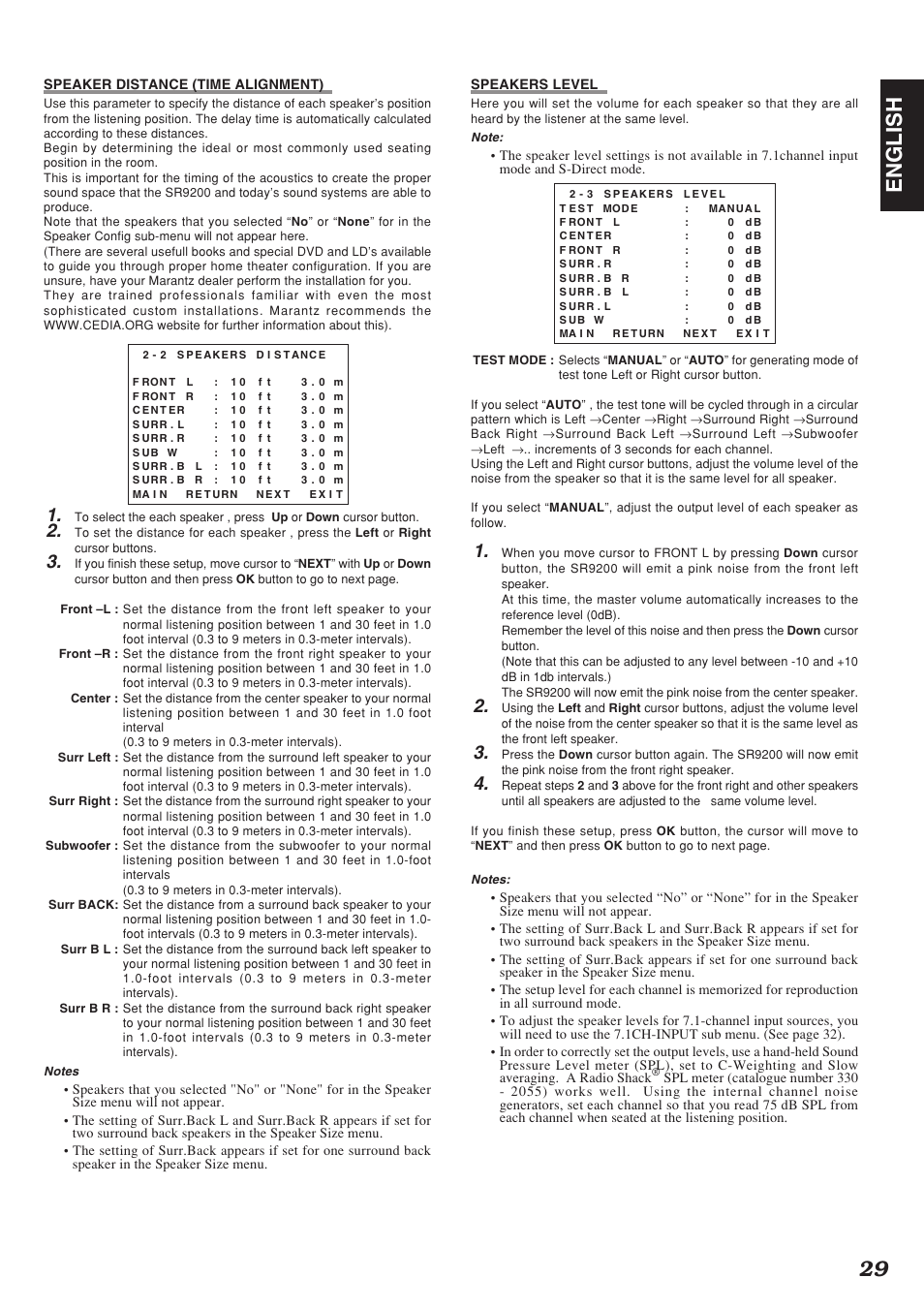 29 english | Marantz SR9200 User Manual | Page 33 / 53