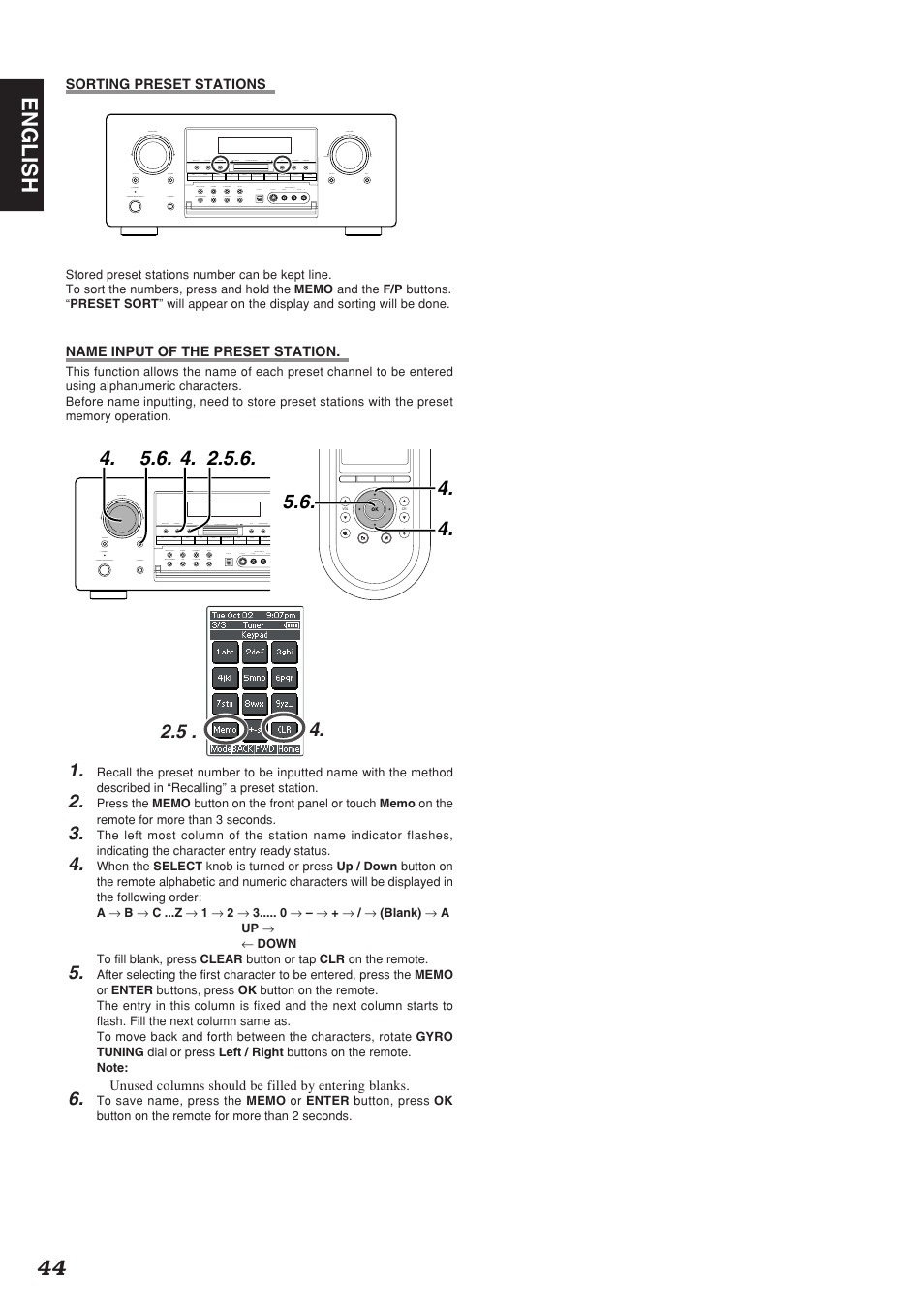 44 english | Marantz SR9200 User Manual | Page 48 / 53