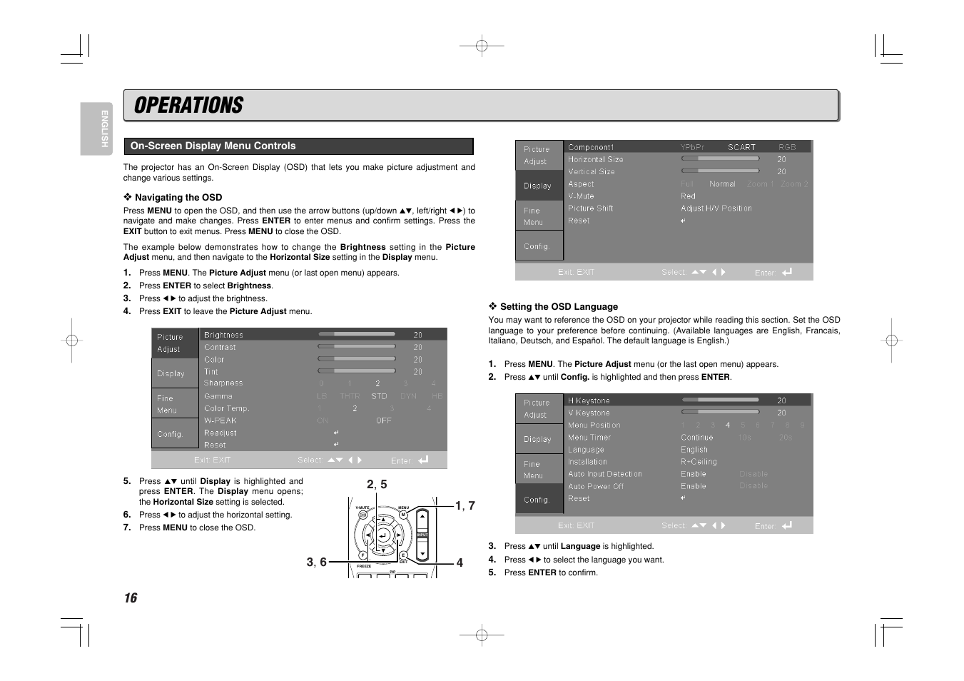 Operations | Marantz VP8600 User Manual | Page 21 / 32