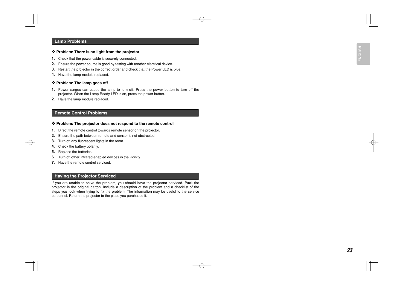 Marantz VP8600 User Manual | Page 28 / 32