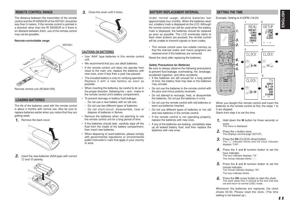 Marantz SR8001 User Manual | Page 14 / 79