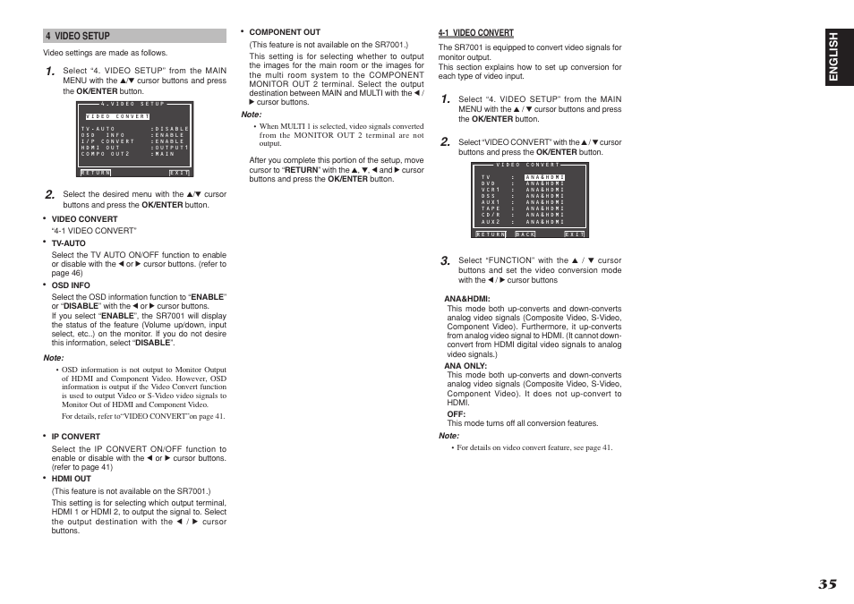 Marantz SR8001 User Manual | Page 38 / 79